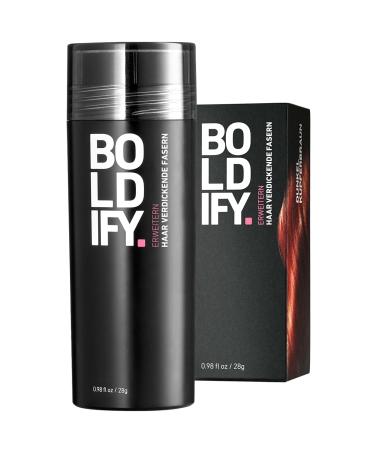 Boldify scatter hair for thinning hair (dark chestnut brown) invisible natural large bottle 28g hides hair loss in 15 sec hair sealing hair powder for fine hair 28.00 g (1 Pack) Dark chestnut brown