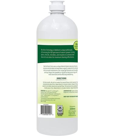 Biokleen Bac-Out Enzymatic Drain Cleaner 32oz (2 Pack) - Prevents Clogs, Eco-Friendly with Live Enzyme-Producing Cultures and Plant Extracts - Buy Online on SooperMarket.com