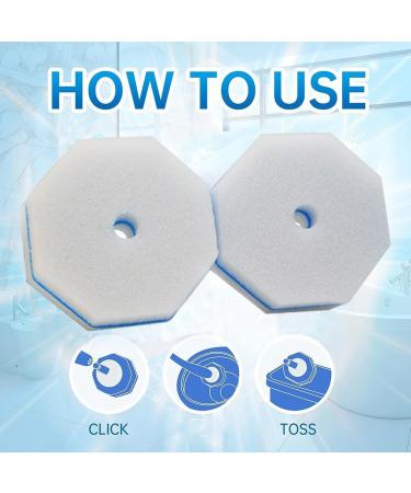 Knadgbft 100PCS Counts Strong Cleaning Material Rich Foam Disposable Toilet Bowl Refills Pads for RV Home Easy Install Easy to Use High Guality - Buy Online on SooperMarket.com