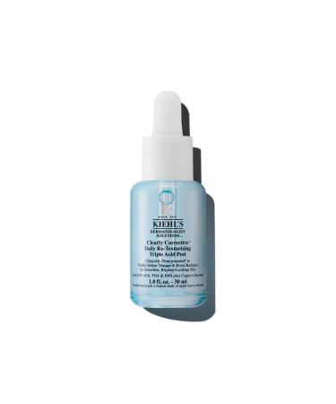 Kiehl's Clearly Corrective Daily Re-Texturizing Triple Acid Peel Serum Gentle Exfoliating Facial Peel Smoothes Texture Primes Skin with Salicylic Acid Glycolic Acid Lactic Acid - 1 fl oz