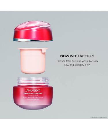 Shiseido Essential Energy Hydrating Cream Refill - 50mL - Hyaluronic Acid Formula for 24-Hour Hydration - Vegan & suitable for All Skin Types - Buy Online on SooperMarket.com