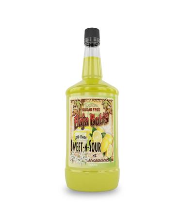 Baja Bob's Sugar Free SWEET AND SOUR Mix - 1.75 Liter - Cocktail Mix 59.2 Fl Oz (Pack of 1)