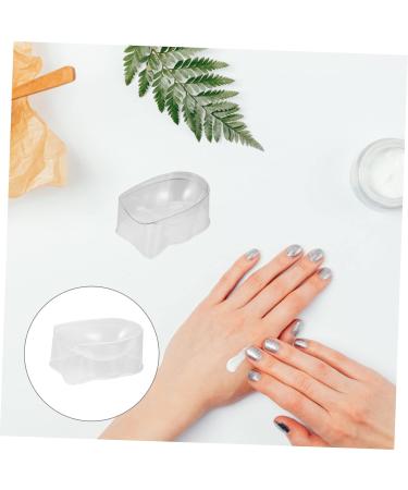 FRCOLOR Set of 6 for Dipping Nails Accessory Compartment Storage Container for Loose Powder Starter Set Thehomeuse Sticker Storage Containers French Manicure Nail Polish Smile Line Accessories 5X4X2.5CM White - Buy Online on SooperMarket.com