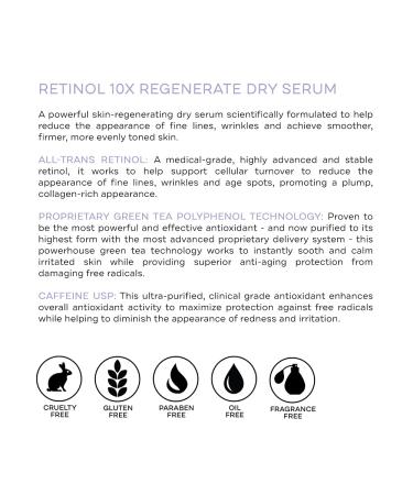Replenix Retinol Regenerate Dry Serum 10x - Advanced Anti-Aging Treatment - Buy Online on SooperMarket.com