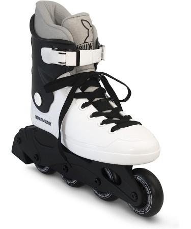 RollingBunny Women's/Girls' Fitness Inline Skates - Outdoor/Indoor, ABEC-7 Bearings, Black/White, US 8(W8-9) - Buy Online on SooperMarket.com