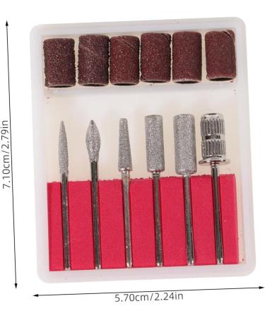 CORHAD 1 Set nail polisher nail polishing head nail sand bands manicure sanding bands professional nail drill nail drill bit pedicure sand belt Stainless Steel. Silicone. Quartz. Ceramics 7.1x5.7cm Picture 2 - Buy Online on SooperMarket.com