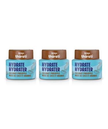 Ninja Thirsti HYDRATE Coconut Pineapple Flavoured Water Drops with electrolytes and contain 0 calories* 0 sugar* (*per 12oz classic serving). Turn water into refreshing fruit-flavoured sparkling or still drinks with Ninja Thirsti Hydrate Flavoured Water D