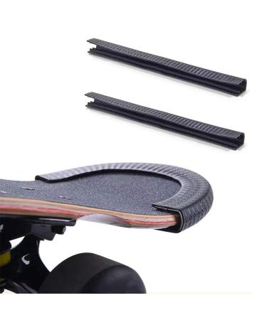 IWONDER Skateboard Deck Guards Protector, Longboard Edge Protection,Deck Bumper Strip, Durable Shock Absorbing Rubber Cover with Grip Nose Guard and Tail Guard for Kids,Boys,Grils,Youths,Beginners