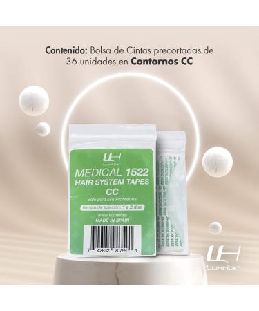 LuxHair Medical 1522 Hypoallergenic Adhesive Tapes for Wigs and Extensions Lasts 2 Days Skin-Friendly Double Sided Adhesive - Buy Online on SooperMarket.com