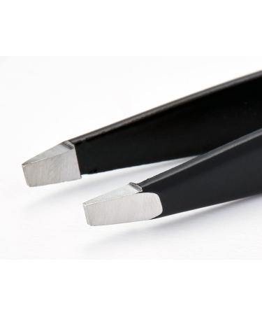 Buy Vitry Coloured Tweezers with Slanted Tips - 1 Piece Black | International Shipping Available - Buy Online on SooperMarket.com