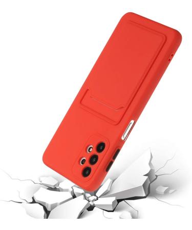 Buy Tivenfezk Nadoli Ultra Thin Silicone Case for Samsung Galaxy A33 5G - Shockproof Scratch-Resistant Wallet TPU Cover in Red - Buy Online on SooperMarket.com