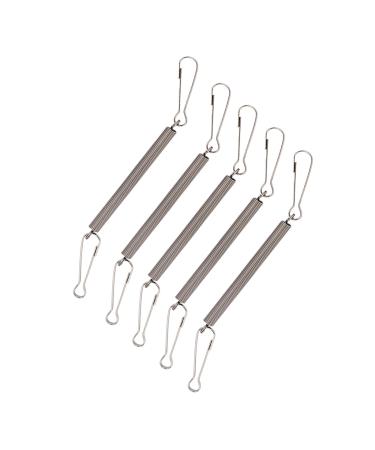 5PCS Spring With 2 Clips Used Singly In Combination To Hold Rabbit Water Dispenser Drinking Bottle For Small Animals Spring Clips Clamps