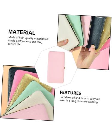 Beavorty Tweezers Storage Box for Eyelash Extensions - Set of 3 Pink Leather Holders | Durable & Convenient 18x9.8cm - Buy Online on SooperMarket.com