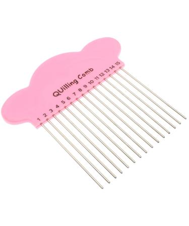 Quilling Comb DIY Paper Craft Tool Creat Loops Accessory Supply Holder  FDXGYH  Pink  8CM  14.7CM pink