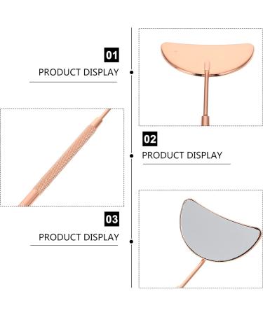 LALAFINA Chalazion Eyelash Makeup Brush - Lightweight Rose Gold Magnifying Handle for Styes & Eyelid Transplanting | 15.5x5x0.5CM - International Shipping - Buy Online on SooperMarket.com