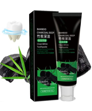 Bamboo Charcoal Deep Clean White Toothpaste 100g activated carbon toothpaste to lighten the teeth bamboo coal toothpaste removes tooth stains fresh breath tooth paste 1PCs