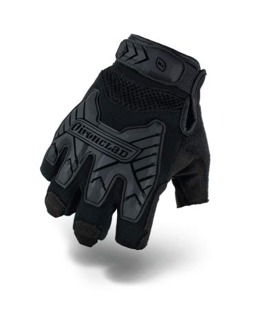 Ironclad Tactical Impact Fingerless Gloves, TAA Compliant, Best for Military, Law Enforcement, Airsoft, Paintball, Machine Washable, Sized S, M, L, XL, XXL (1 Pair), Black, Small (IEXT-FIBLK-02-S)