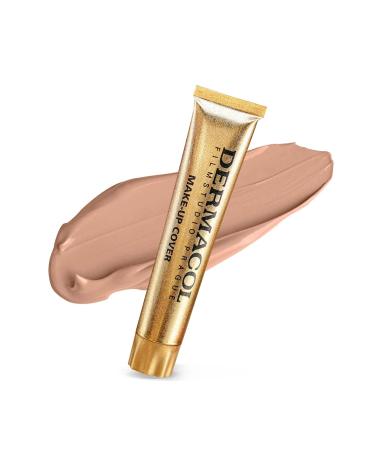 Dermacol Full Coverage Foundation - Matte Liquid Makeup with SPF 30 Waterproof for Oily Skin & Dark Circles Long-Lasting 30g Color 209 - Buy Online on SooperMarket.com