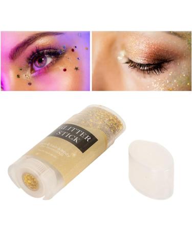 Gold Body Glitter Stick - Holographic Sparkling Face Makeup for Festivals & Parties - Easy Clean Adhesive Sequin Glitter - Buy Online on SooperMarket.com