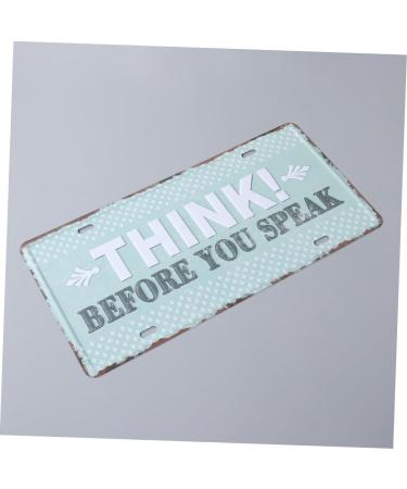 OSALADI Metal Signs Tin Signs Iron Sign Painting Iron Painting The Sign Decorations Three-Dimensional - Buy Online on SooperMarket.com