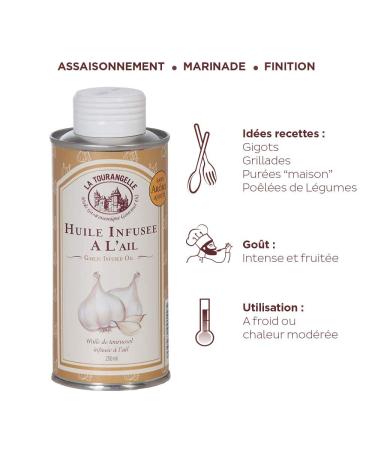 Buy La Tourlandelle Garlic Oil - Intense Fresh Garlic Flavor for Meat Purees & Marinades - 250ml 3-Pack | International Shipping - Buy Online on SooperMarket.com