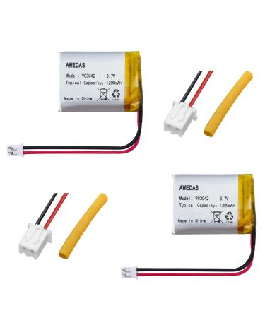 903042 Battery 903042 Lipo Rechargeable Battery Compatible for Multiple Device 903042 Replacement Batteries with PH 2.54 JST Connector and Tool