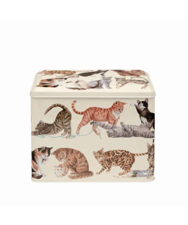 Emma Bridgewater Cats All Over Rectangular Storage Tin CAT3107