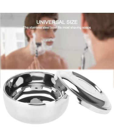 Sleek Stainless Steel Shaving Soap Bowl - Ideal for Business Beards | Universal Size & Modern Design - Buy Online on SooperMarket.com