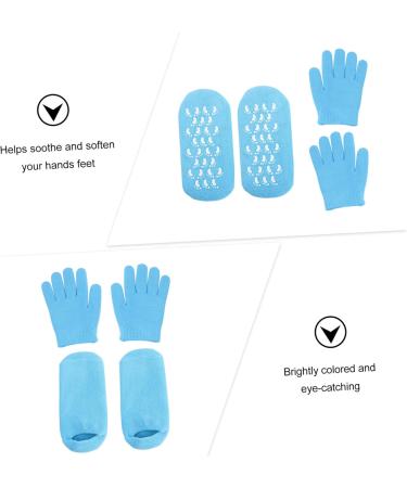 minkissy Gloves Spa Socks Gel Socks for Moisturizing Spa Gel Socks Moisture Socks Hand - Buy Online on SooperMarket.com