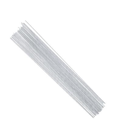 DECORA 18 Gauge White Floral Stem Wire 16 inch 50/Package