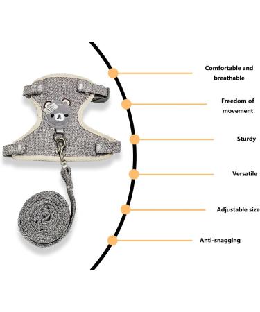 Adjustable Kapsing Rabbit Leash & Accessories | Elastic Leash for Small Animals & Cats with Dishes - Shop Now! - Buy Online on SooperMarket.com
