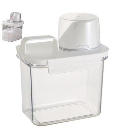 1100ml Laundry Detergent Dispenser Large Capacity Liquid Detergent Dispenser with Measuring Cup Washing Powder Container
