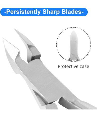Velodios Cuticle Trimmer and Cuticle Cutter Extremely Sharp Cuticle Nippers Professional Stainless Steel Cuticle Remover Perfect Nail Care Tool for Home/Spa/Salon Manicures - Silver - Buy Online on SooperMarket.com