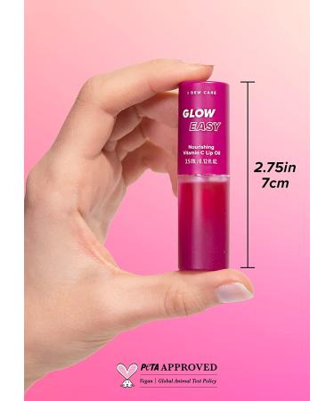 I Dew Care Lip Oil Gloss - Glow Easy | Tinted Moisturizing Lip Oil with Vitamin C - 0.12 Fl Oz - Buy Online on SooperMarket.com