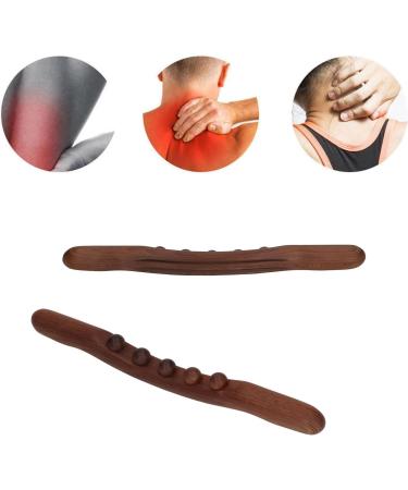 2pcs Wooden Gua Sha Stick Set - Massage Points for Home Relaxation | Natural Wooden Scraping Stick - Buy Online on SooperMarket.com