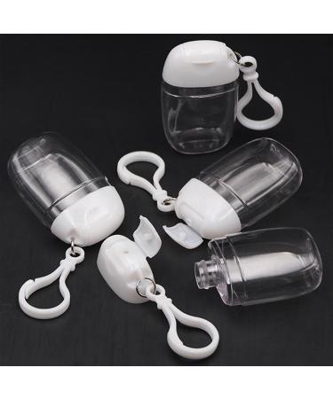 Dispenser Bottle with Keychain 30ml Empty Travel Dispenser Bottle | High Transparency Empty Refillable Containers for Shampoo Hand Wash Cleansing Lotion Toner Body Wash - Buy Online on SooperMarket.com