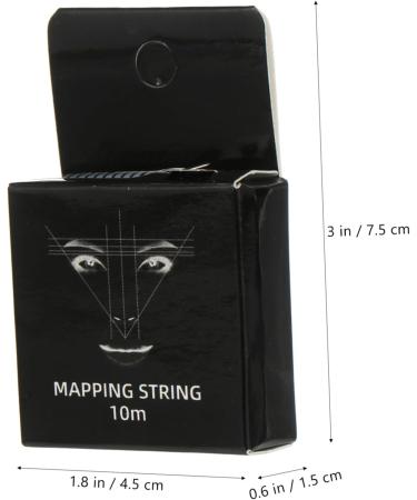 Gogogmee Ink Pattern Embroidery Thread Ruler Brows Eyebrow Mapping Thread Brow Stencil Brow Ruler Draw a Line - Buy Online on SooperMarket.com