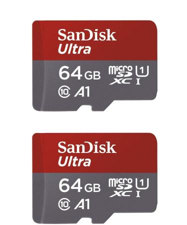 SanDisk 64GB X2 (128GB) MicroSDXC Ultra Uhs-1 Memory Card