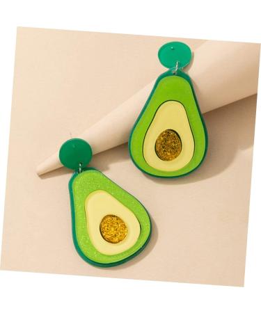 Abaodam 4 Pairs Avocado Earrings Avocado Gifts Avacado Bridal Earrings for Wedding Fashion Earrings for Women Sushi Go Drop Earrings Avocados Accessories Acrylic Miss Personality - Buy Online on SooperMarket.com