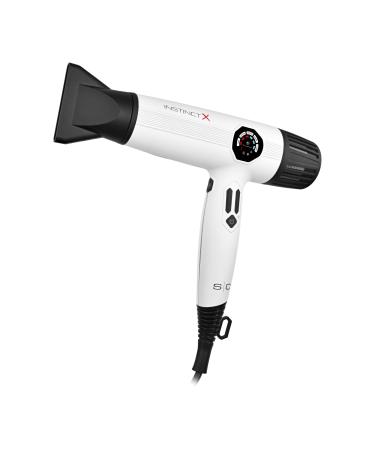 StyleCraft Instinct-X Professional Hair Dryer Brushless Motor with Digital Display 2 Nozzles and 1 Diffuser