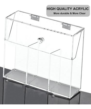 Lumcrissy Acrylic Makeup Brush Organizer with Protective Lid - Dust-proof Cosmetic Storage Case - Pink Pearl 3holder - Buy Online on SooperMarket.com