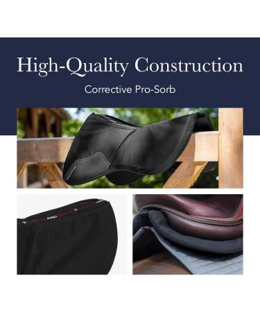 LeMieux Half Saddle Pad - Large ProSorb Black - Equestrian Horse Riding Equipment - Buy Online on SooperMarket.com