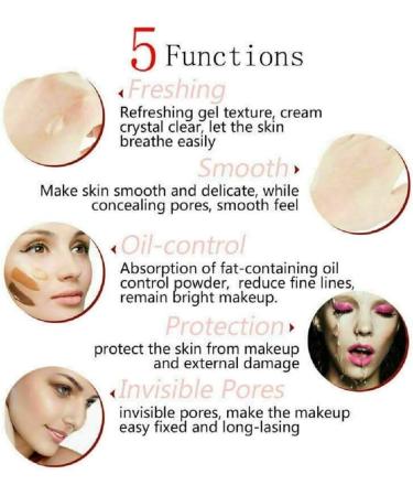 PHOERA Primer Matte Finish Face Makeup Pore filler Primer Foundation Base Oil Control Full Coverage Make Up Base Concealer Long Lasting Flawless Pores Minimiser Liquid Moisturizing (2 x 18ml.) 18 ml (Pack of 2) - Buy Online on SooperMarket.com