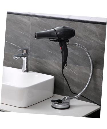 Alipis Adjustable Blow Bathroom Storage Suction Hair Stand Cup Steel Holder Dryer Rack Hands - Buy Online on SooperMarket.com
