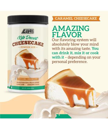 Keto Dessert Powder: Cream Cheese & Cheesecake Mix - Gluten Free, Low Carb, High Fat - Caramel Flavor - 20 Servings - Buy Online on SooperMarket.com