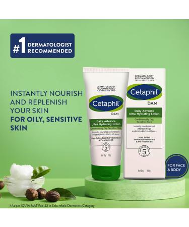 Cetaphil Daily Advance Ultra Hydrating Lotion 100g | Moisturizing Body Cream - Buy Online on SooperMarket.com