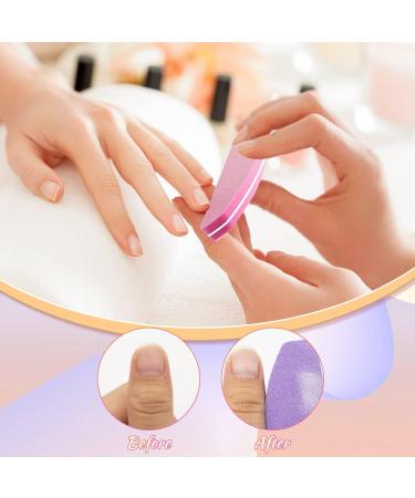 Nail Buffer Blocks - 20 PCS 100/180 Grit Sponge Nail Buffer for Natural Gel Acrylic Nails - Manicure Tools in Pink - Buy Online on SooperMarket.com