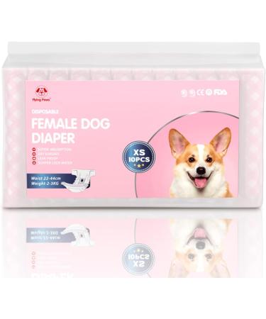 Buy Flying Paws Disposable Dog Diapers - Adjustable XS (20 Pack) for Dogs & Cats Perfect for Potty Training | International Shipping Available - Buy Online on SooperMarket.com