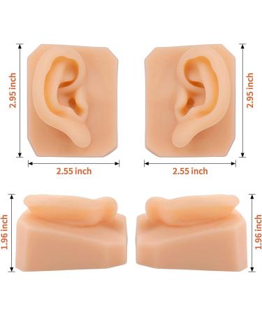 Nicfaky Soft Silicone Right Ear Model for Practicing Suture for Jewelry Display Silicone Ear for Teaching Instructions - Buy Online on SooperMarket.com