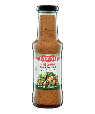 Tazah Fattoush Salad Dressing 10.1 Fl Oz - 300ml Mediterranean Pomegranate Molasses Garlic Sumac Marinade Sauce